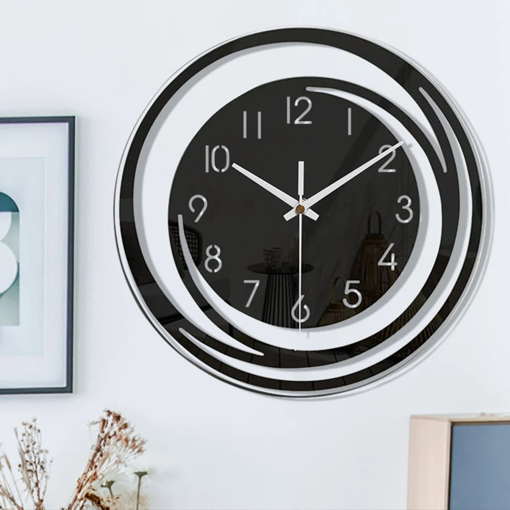 Moderne Acryl Wanduhr mit Pendel – Leise Deko Uhr Kaufschwan®