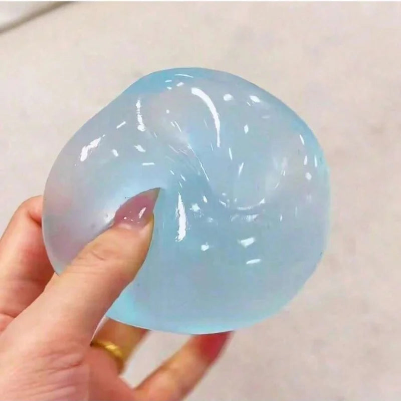 Squishyball – Handgemachtes Formbares Slow-Rebound Knautsch-, Fidget- & Sensorikspielzeug zum Stressabbau Kaufschwan® Blau