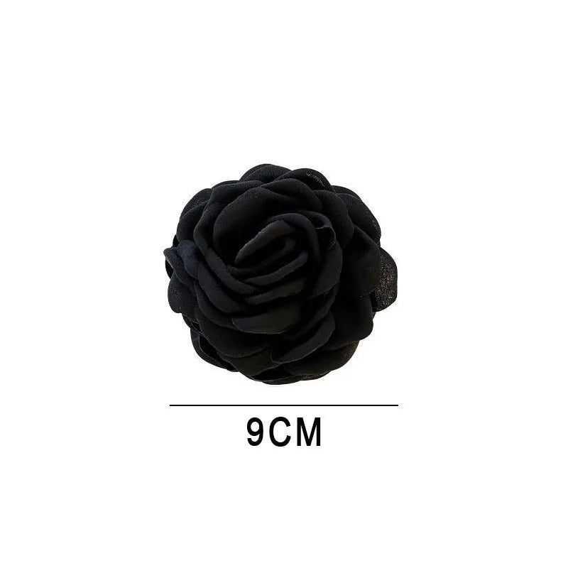 Stoff-Rosen-Haarklammern – Elegante Haaraccessoires für Damen & Mädchen