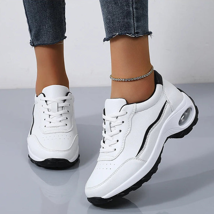 Damen Plateau-Sneaker – Designer Luxus Schuhe | Chunky Wedges Sportschuhe für Freizeit, Wandern & Alltag Kaufschwan®