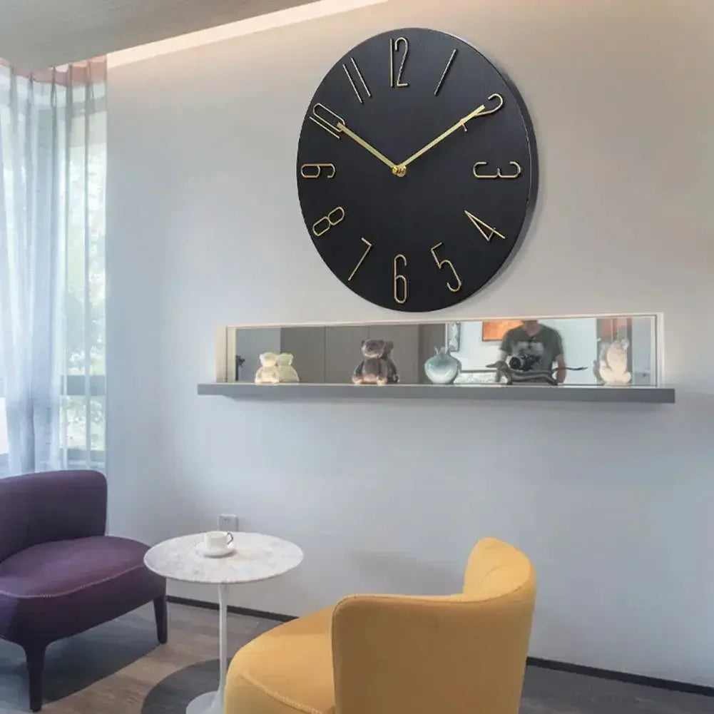 Moderne Minimalistische Luxus Wanduhr – Leise Quarz Deko Uhr Kaufschwan®