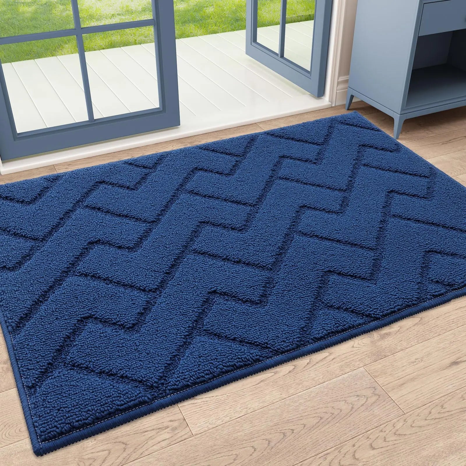 Rutschfeste Türmatte – Wasserdichte & Schmutzabweisende Küchenmatte für Innenbereiche Kaufschwan® Blau 60X90cm