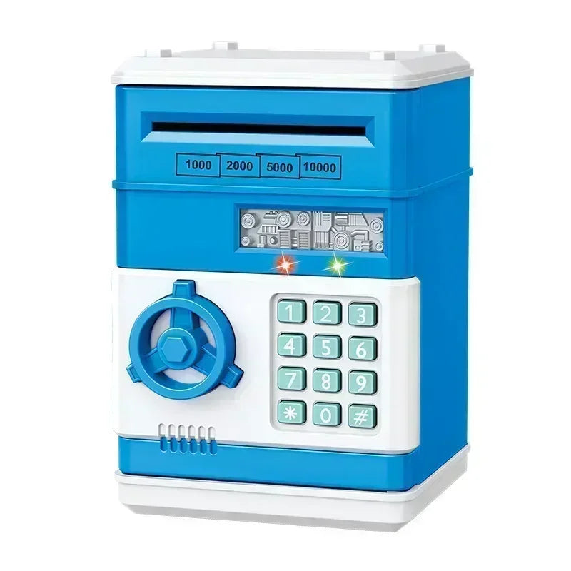 Elektronische Spardose Mini Safe – Sparbox mit Passwort und Münzfunktion Kaufschwan® Blau