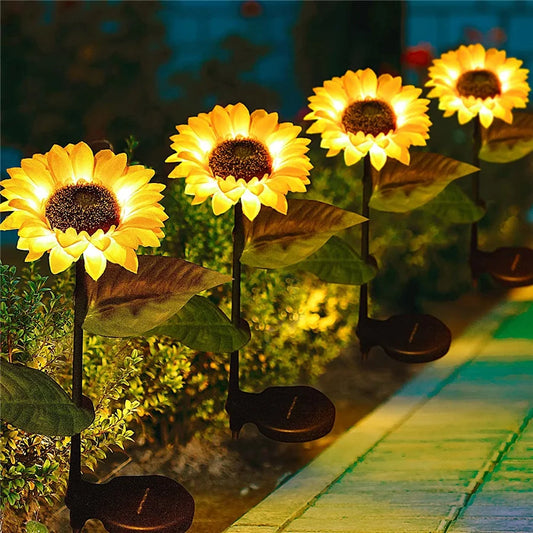 Kreative Solar-Sonnenblumen-Leuchte – 20LED Wasserdichte Außenlampe für Garten, Hof & Wegbeleuchtung Kaufschwan®