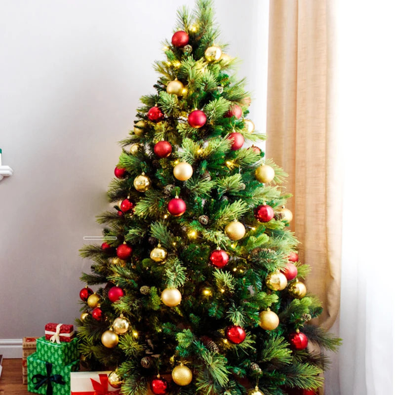 36 Stück Weihnachtskugeln Set – Rot & Gold | Christbaumkugeln Deko für Zuhause, Weihnachten & Neujahr 2026