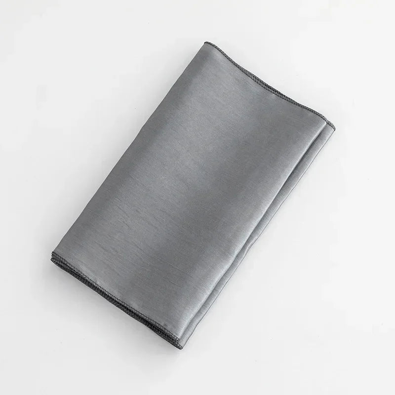 Satin Stuhlschleifen – Hochzeits Schleifenband für Stuhl Dekoration Kaufschwan® Grau 10 Stück