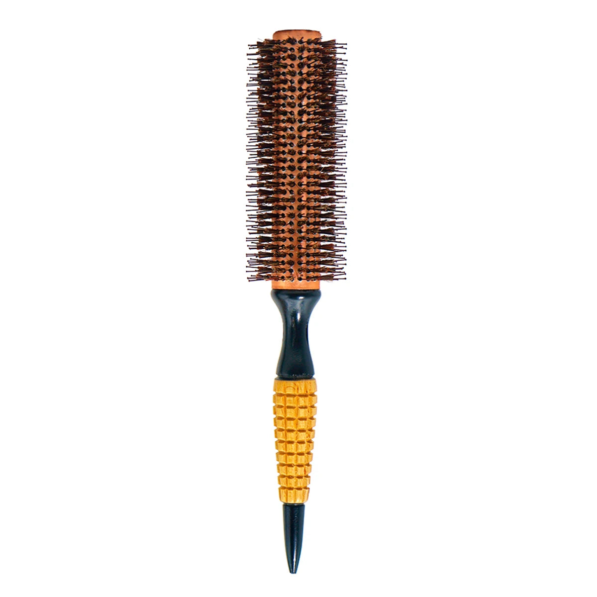 Rundbürste mit Holzgriff – Professionelle Antistatische Haarbürste | Locken- & Toupierbürste für Friseure