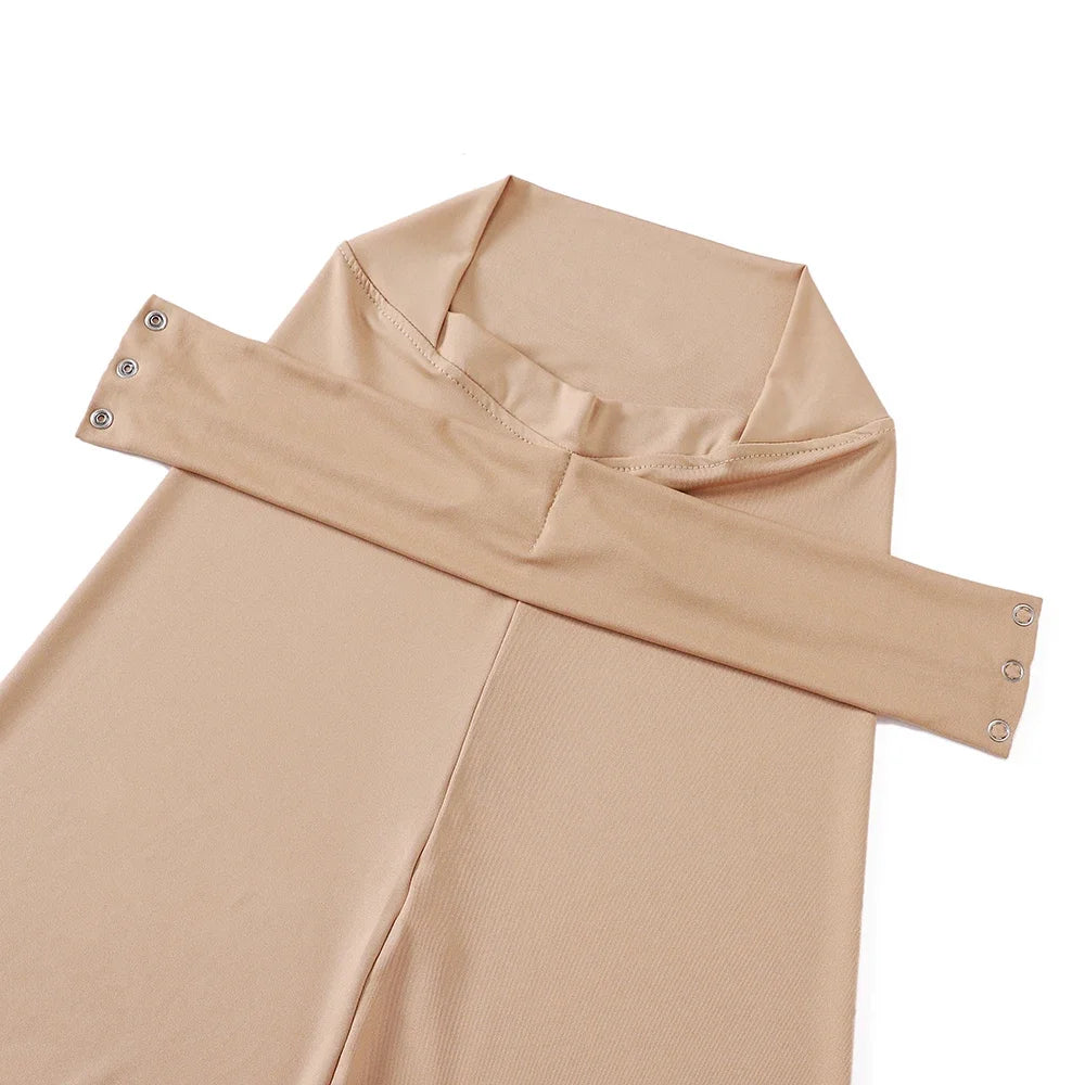 Schnellverschluss Hijab – Premium Jersey Schal mit Bändern & Knöpfen | Vollbedeckende Unterhaube Turban für Muslimische Frauen Kaufschwan®