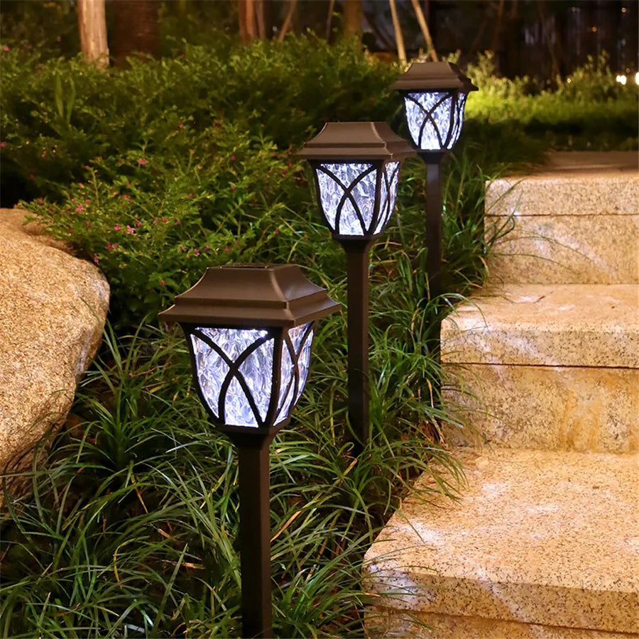 Outdoor LED Solar Rasenlampen 2 Stück – Wasserdichte Weg- & Hofleuchten für Garten- und Landschaftsbeleuchtung Kaufschwan®