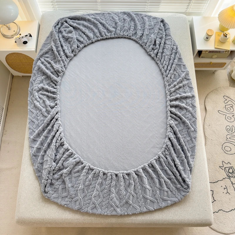 3D Prägung Samt Matratzenschoner – Verdicktes Winter Warm Spannbettlaken & Matratzenschutz Kaufschwan®