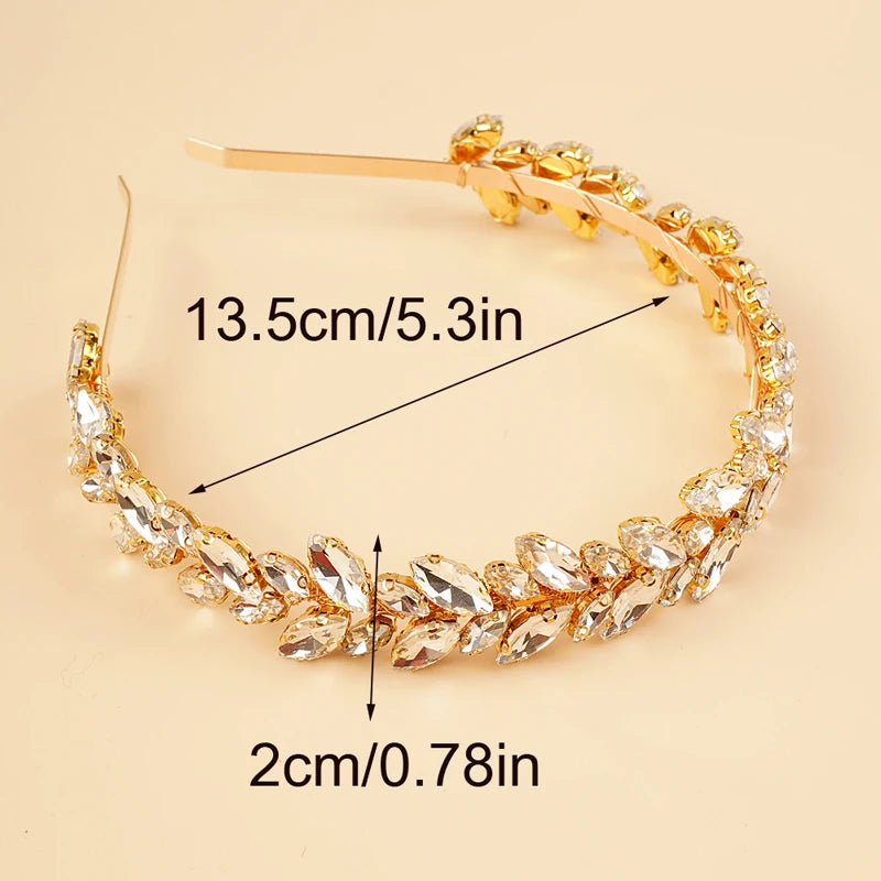 Kristall-Braut-Haarreif - Funkelndes Strass-Haaraccessoire für Damen & Mädchen