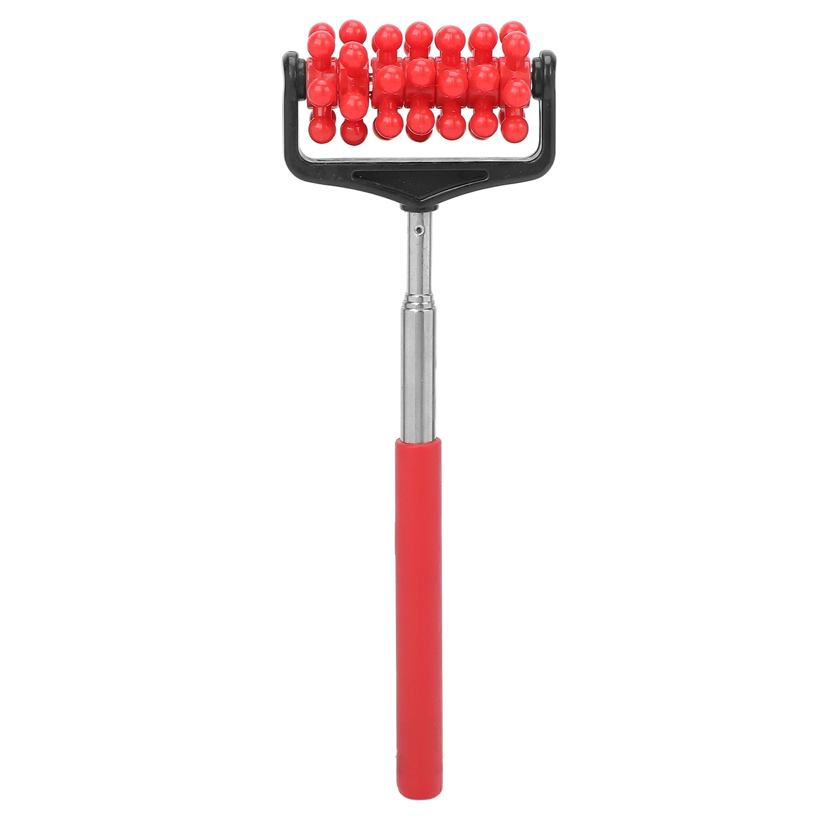 Verstellbarer Rückenroller | Teleskop-Massager für Rücken, Kopf, Arme & Muskelentspannung | Ausziehbarer Massage- & Kratzstab Kaufschwan® Rot