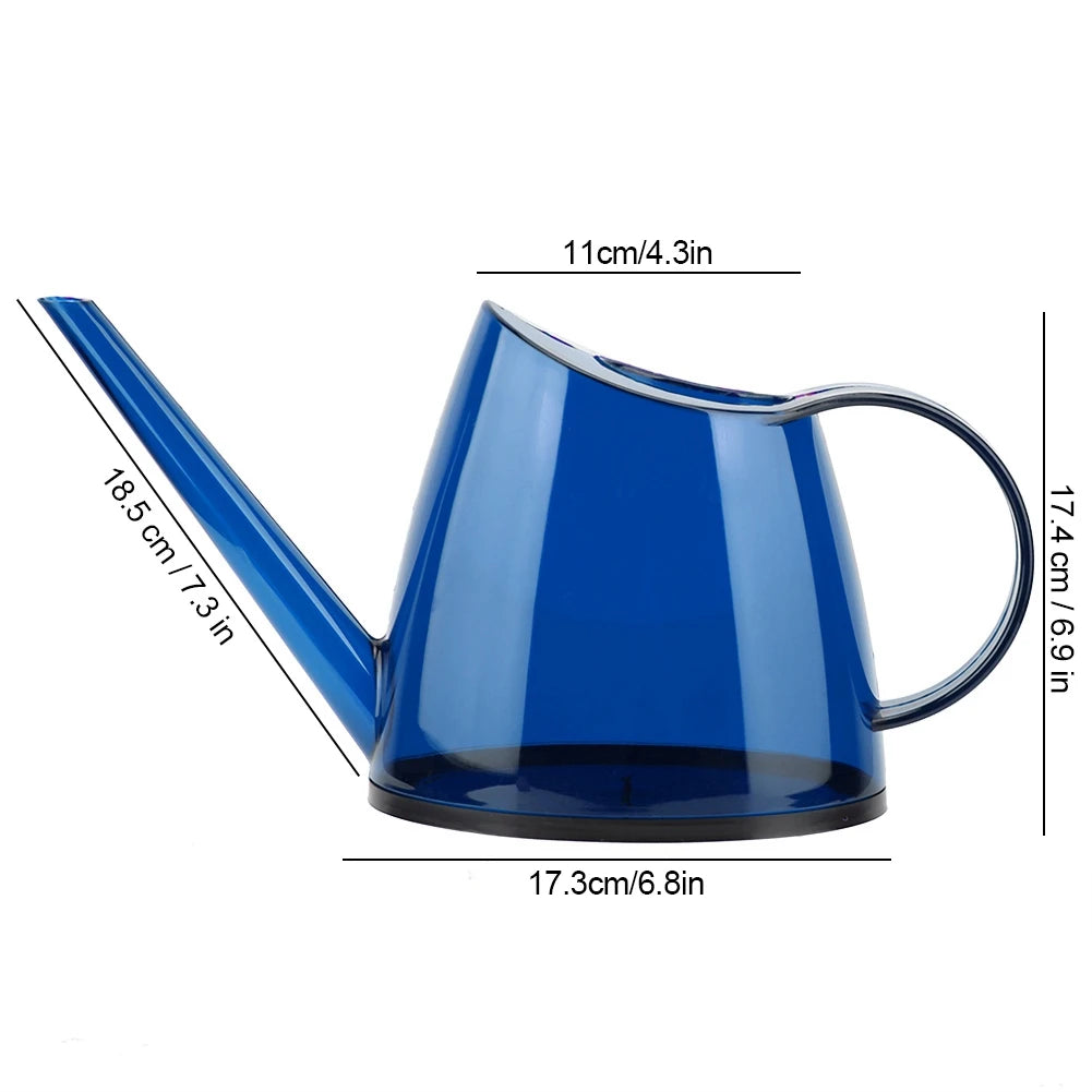 1.4L Watering Can Long Mouth Flower Sprayer Plants Watering Pot Succulent Shower Water Cans Garden Resin Sprinkler Kettle Kaufschwan® Blau