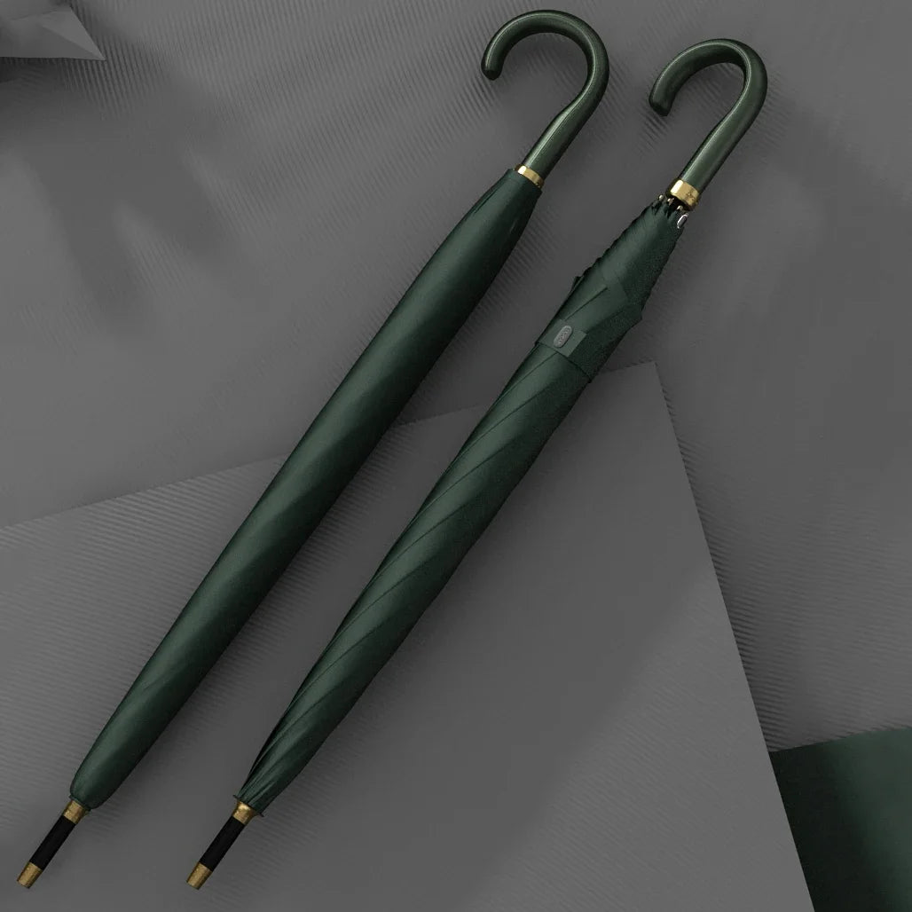 Winddichter Langgriff-Golfschirm – Luxus Business-Regenschirm für Herren & Damen, 8 Streben, 120cm Großschirm von