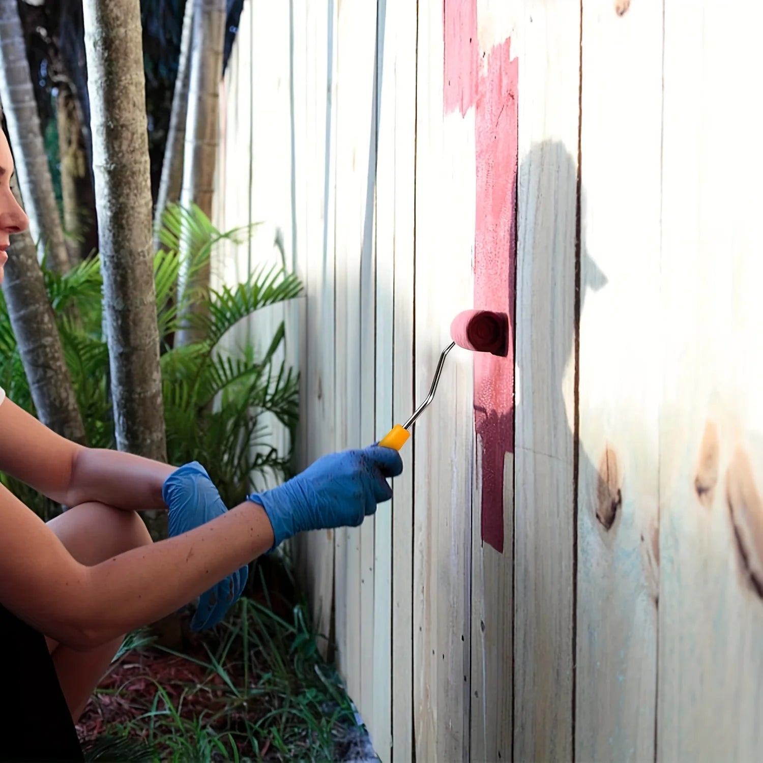 Farbroller Bürsten Set mit Dichter Borste – Latex Malerwerkzeug für Hausflächen Kaufschwan®