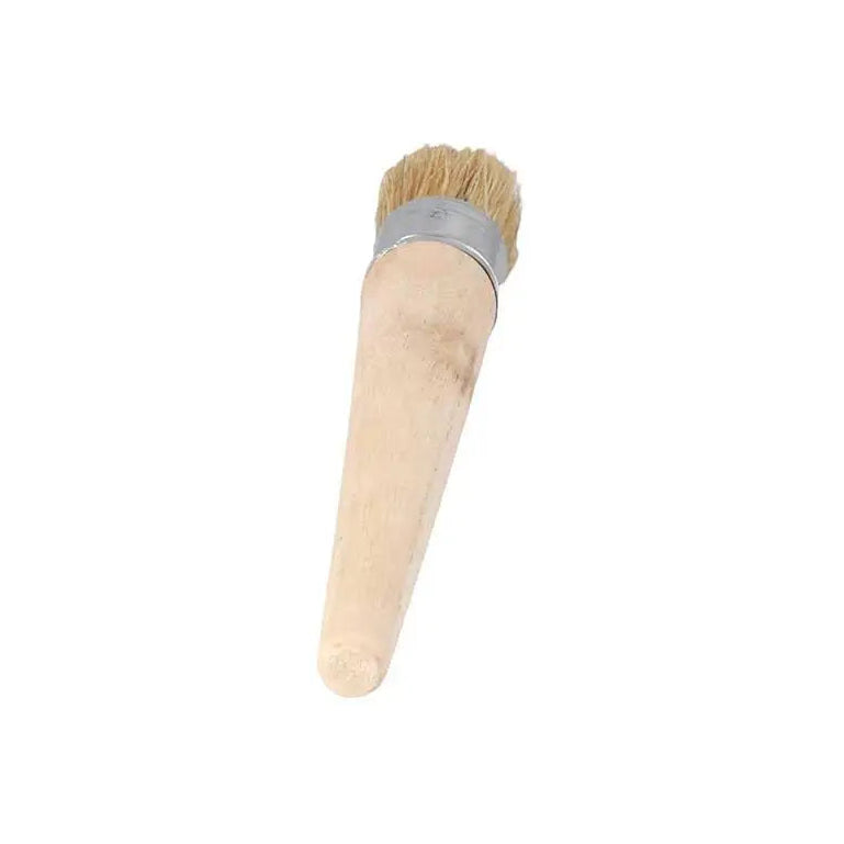 Hochwertiger Künstlerpinsel – Rundborsten Pinsel mit Holzgriff für Wachs, Kreide und Ölmalerei Kaufschwan®