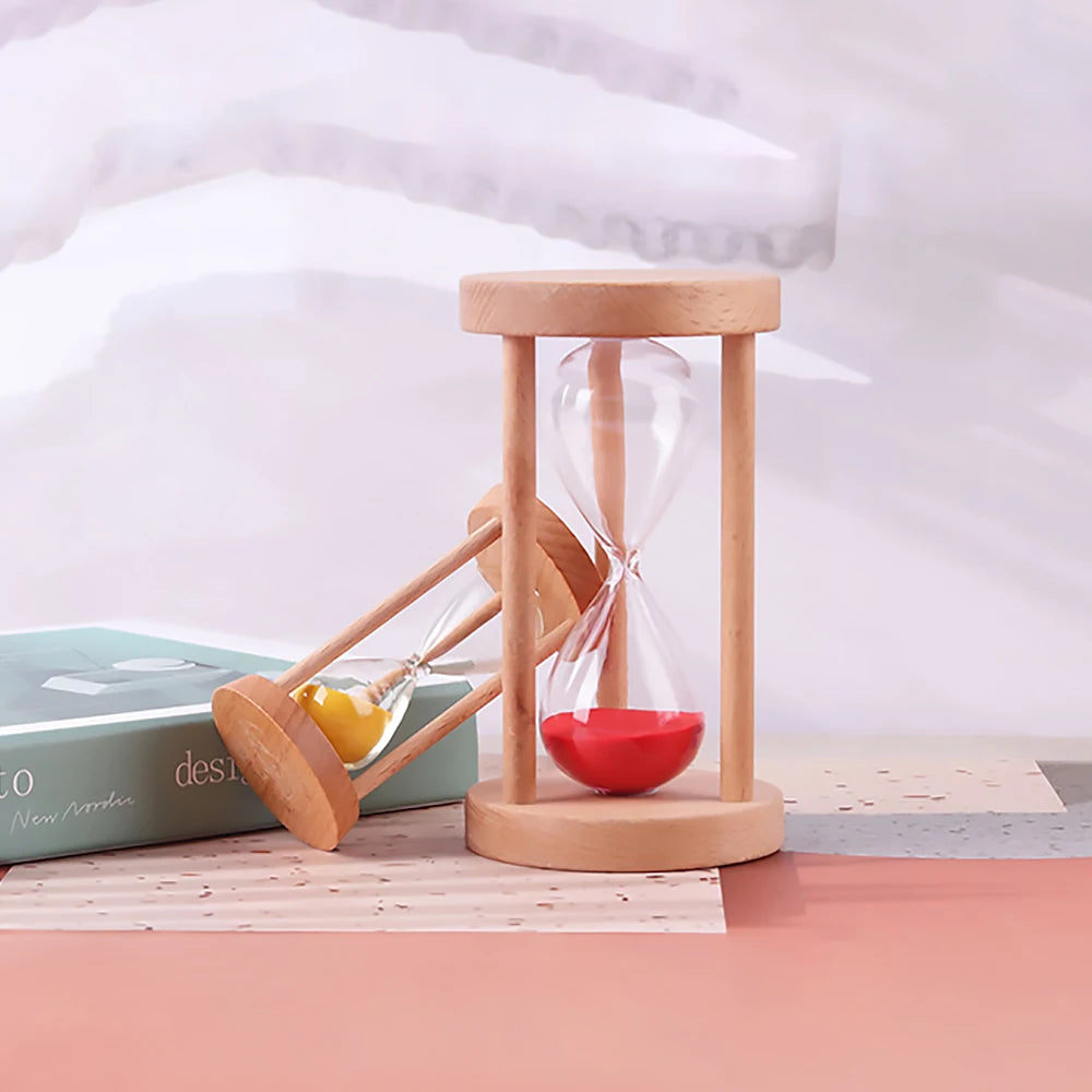 Holz Sanduhr Timer – Kreative Schreibtisch Dekoration & Moderne Wohn Sanduhr Geschenkidee