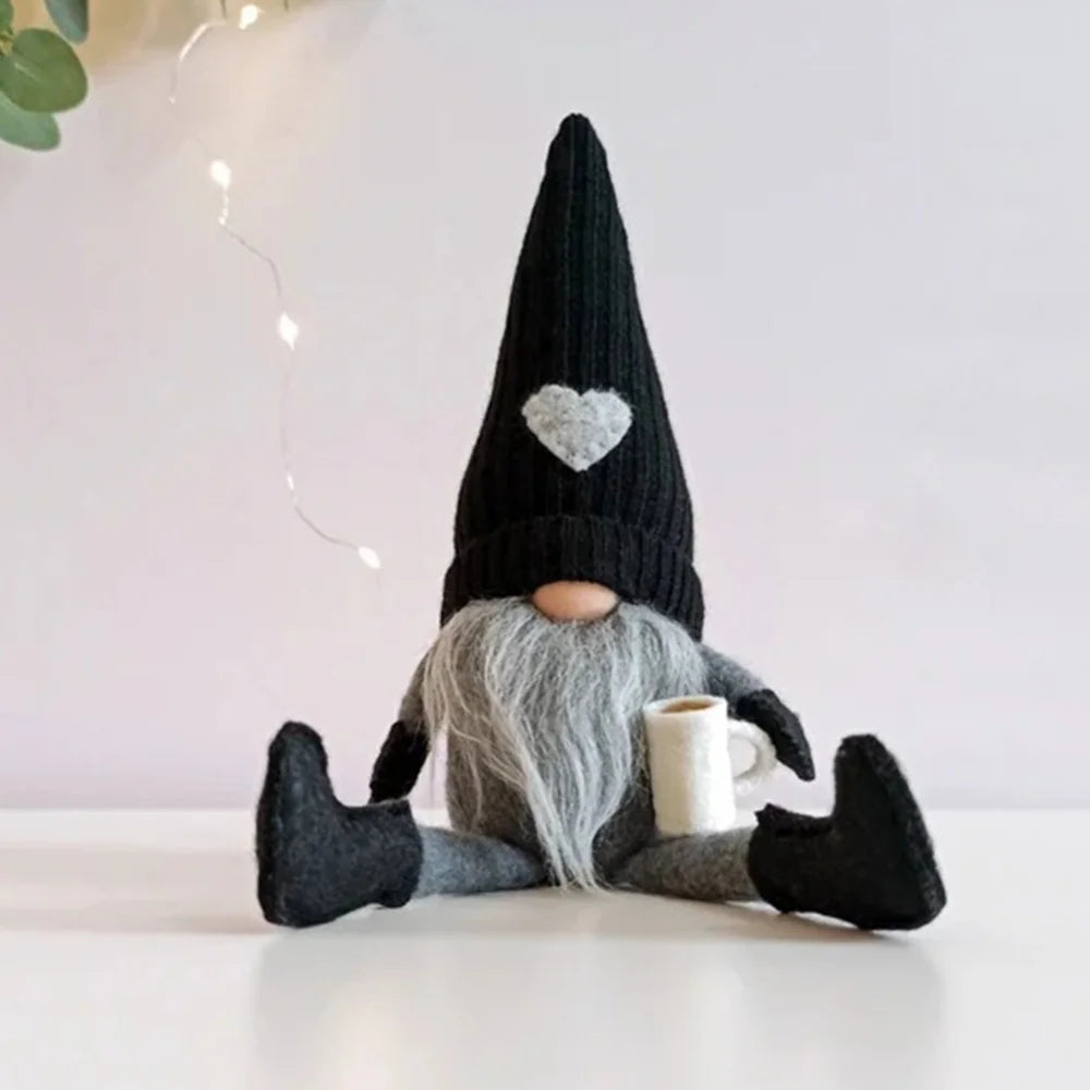 Wichtel Puppen – Gestrickte Plüsch-Dekoration | Für Weihnachten, Küche & Kaffeebar