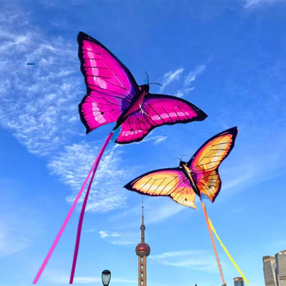 Bunter 3D-Schmetterlingsdrachen – Einfach zu Fliegender Kinderdrachen für Garten, Park und Freizeit im Freien Kaufschwan®