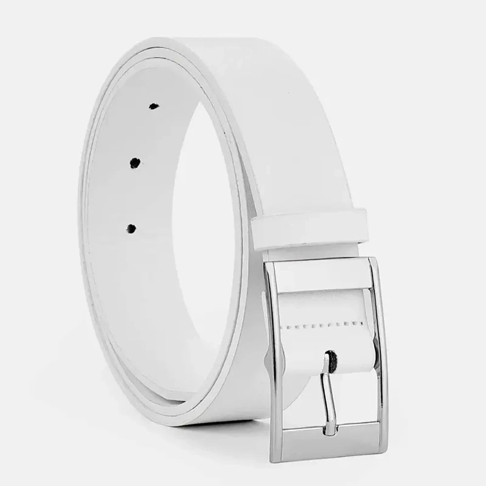 Luxus Herren Gürtel – Hochwertiger PU-Leder Gürtel mit Metallschließe | Designer Taillengürtel für Jeans & Business Outfits