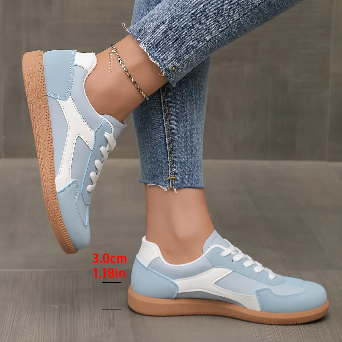 Atmungsaktive Damen Sneaker – Modische Vulcanized Schuhe | Bequeme Walkingschuhe für Frauen Kaufschwan®