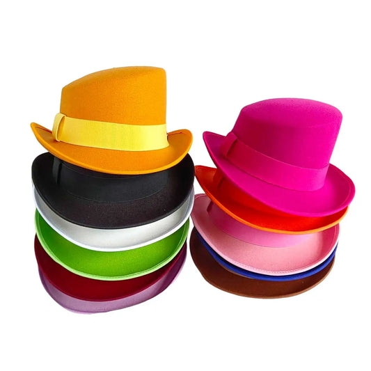 Großer High-Top Fedora Hut – Gentleman Bowler Hut, Britischer Stil, Herbst & Winter, Magic Hat für Herren Kaufschwan®