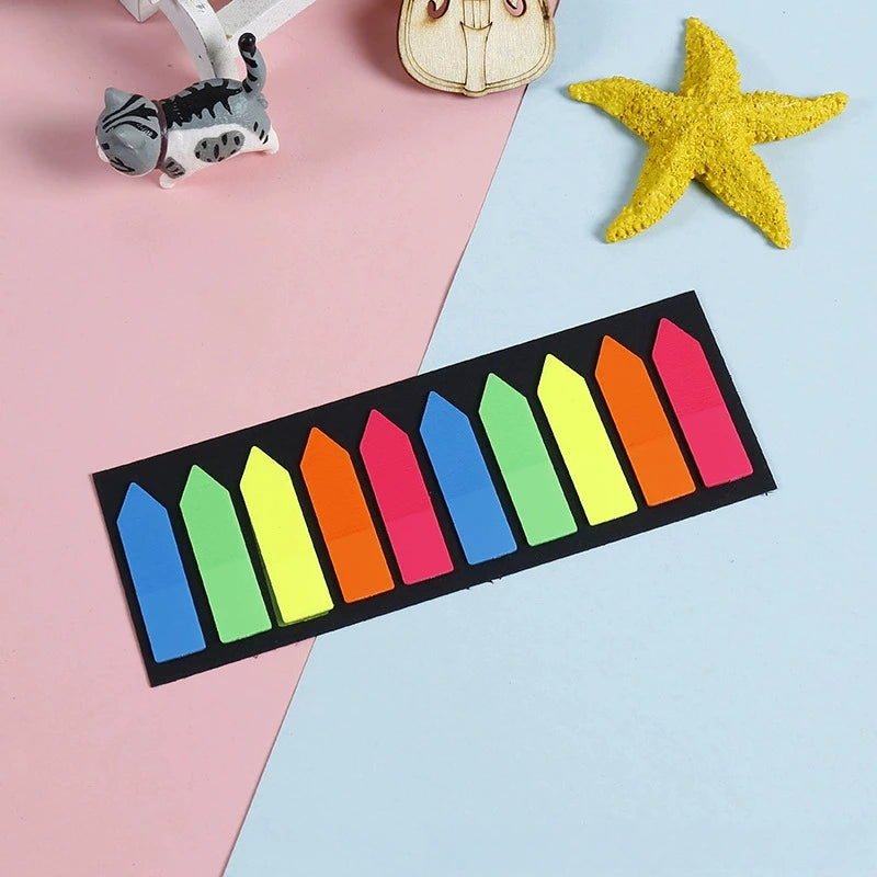 200 Stück Haftmarkierungen – Bunte Sticky Tabs für Bücher, Notizbücher, Register & Pfeil-Markierungen Kaufschwan® Pfeile