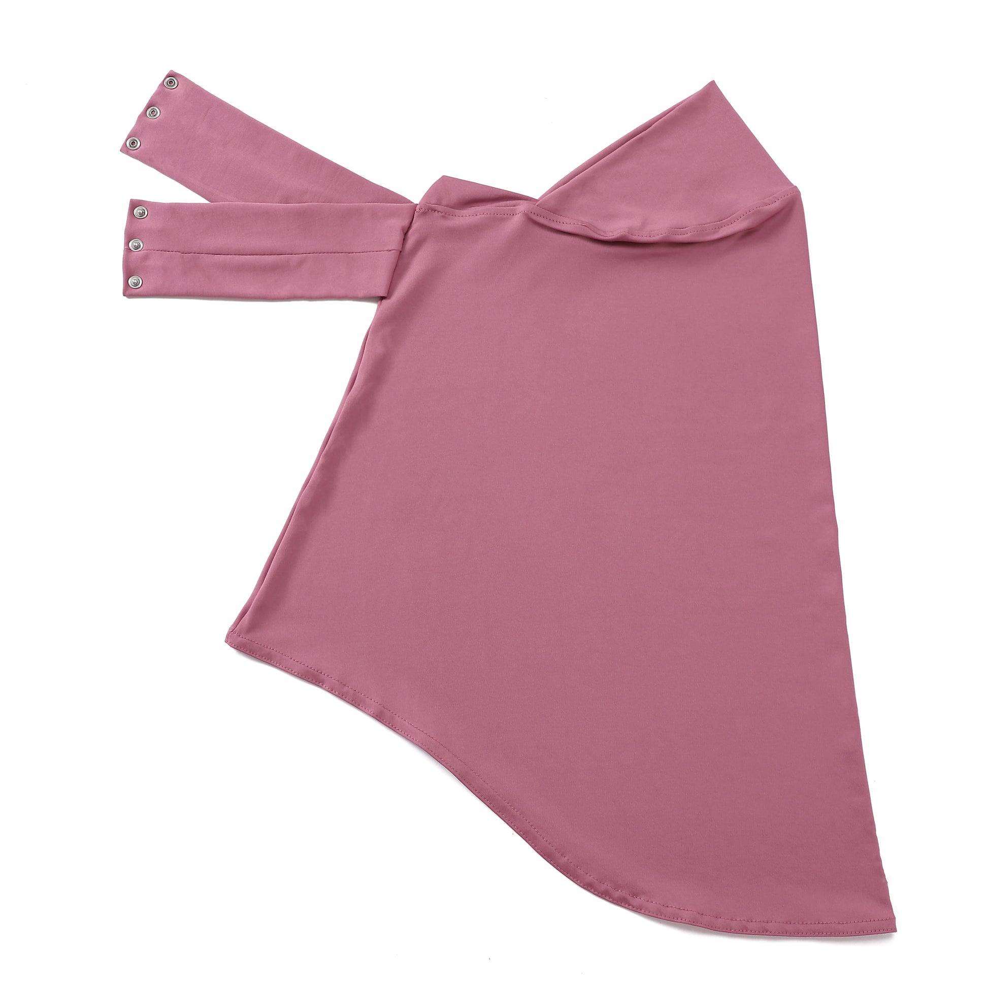 Schnellverschluss Hijab – Premium Jersey Schal mit Bändern & Knöpfen | Vollbedeckende Unterhaube Turban für Muslimische Frauen Kaufschwan® Rosa