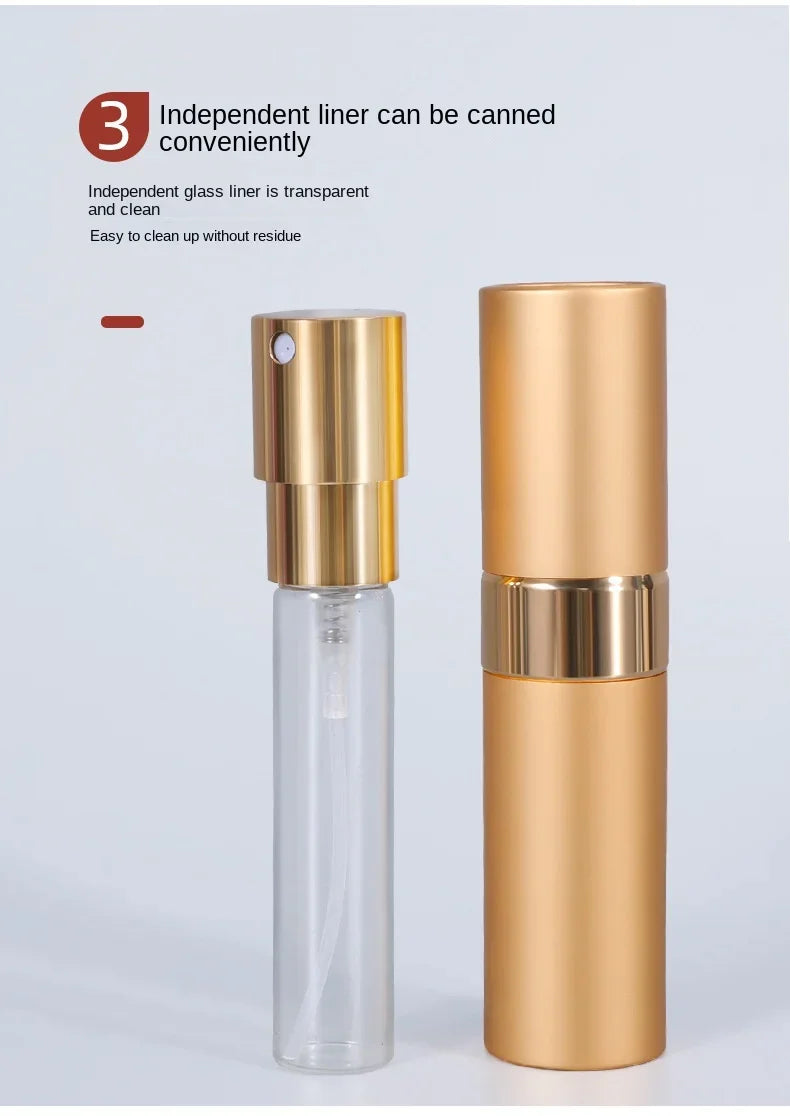 Perfume Refill Bottle 8ml Metal Aluminum Refillable Perfume Bottle Spray Bottle Portable Atomizer Perfume Travel Kaufschwan®