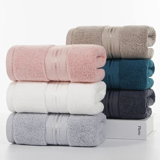 Reine Baumwolle Mikrofaser Handtuch – Weich, Saugfähig & Fusselfrei | Gesicht & Badezimmer Handtücher für Erwachsene, Damen & Herren Kaufschwan®