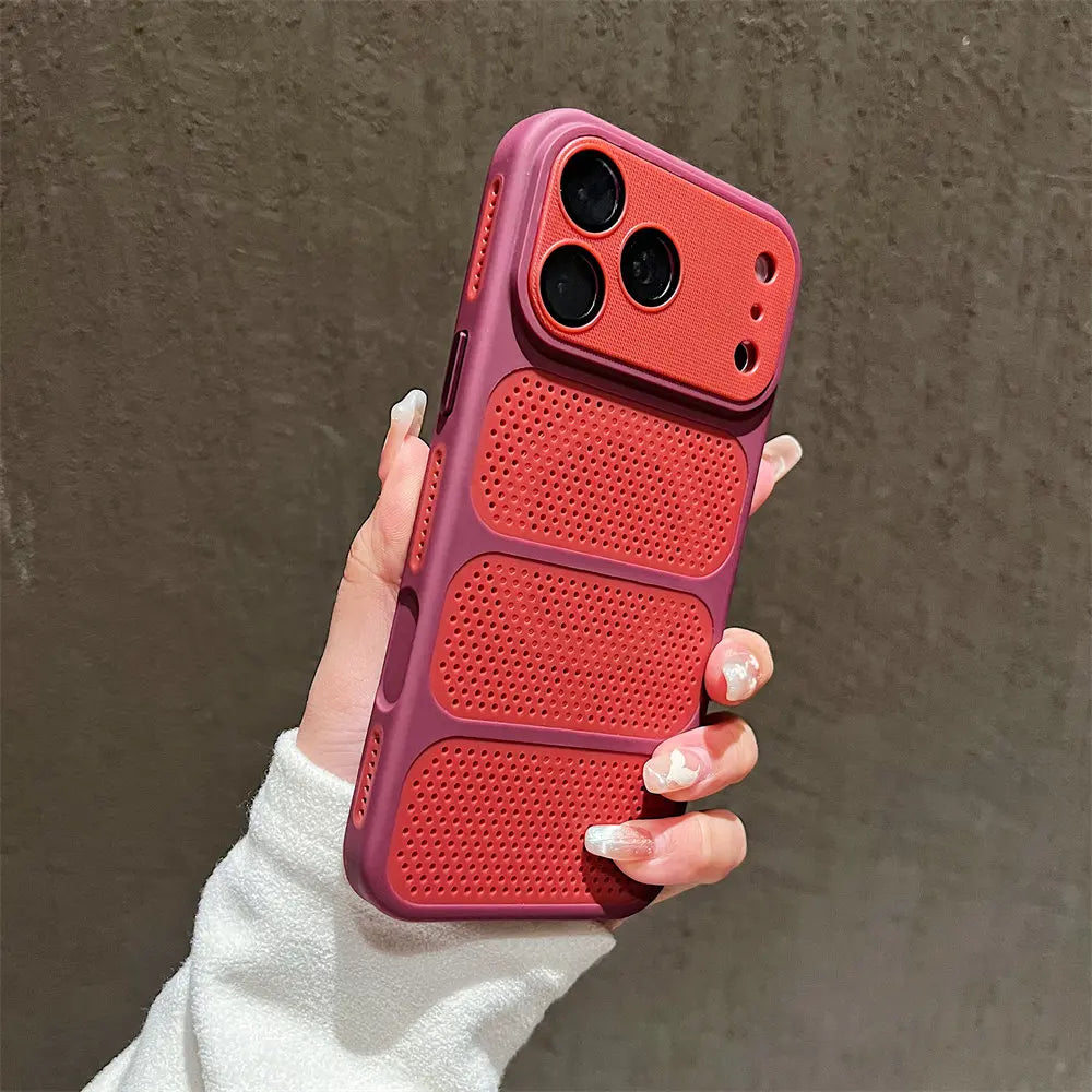 Wärmeableitende MagSafe-Magnethülle für iPhone 18 Pro & iPhone 18 Pro Max – Schutzhülle mit Kameraschutz Kaufschwan® Rot iPhone 18 Pro