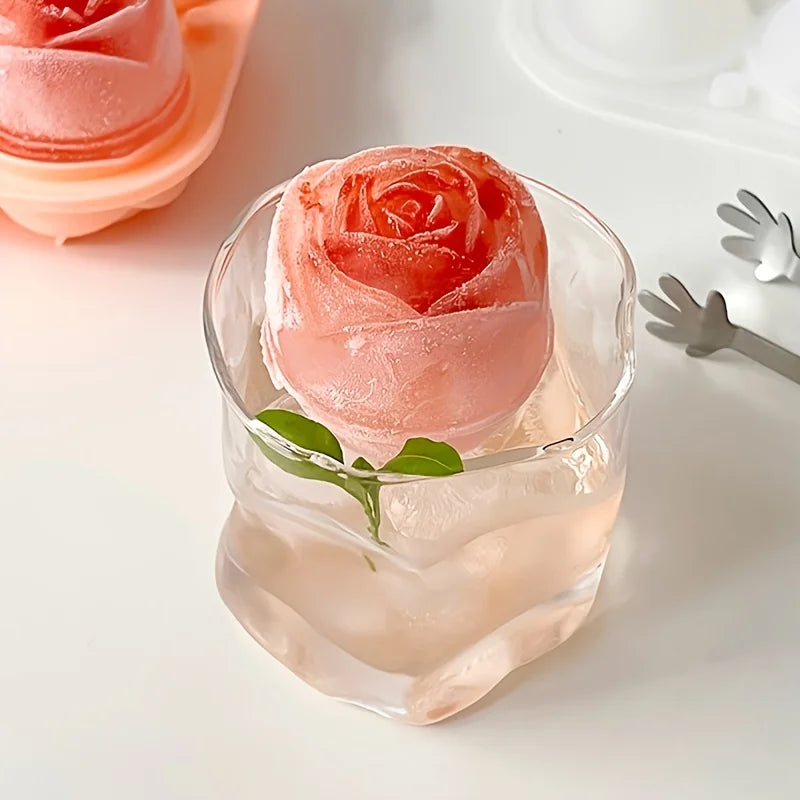 Rosenförmige Eiswürfelform – Elegante Eiswürfel für Getränke & Desserts Kaufschwan®