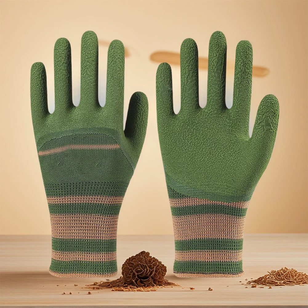 Dornenfeste Gartenhandschuhe Atmungsaktiv Schutz Handschuhe für Rosen Kaktus Gartenarbeit 1–10 Paar/Set Kaufschwan®