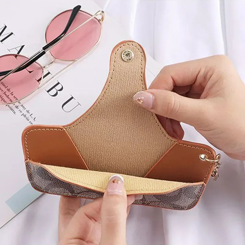 Tragbares Brillenetui mit Schlüsselanhänger – Schutz Tasche für Sonnenbrillen und Sehbrillen Kaufschwan®