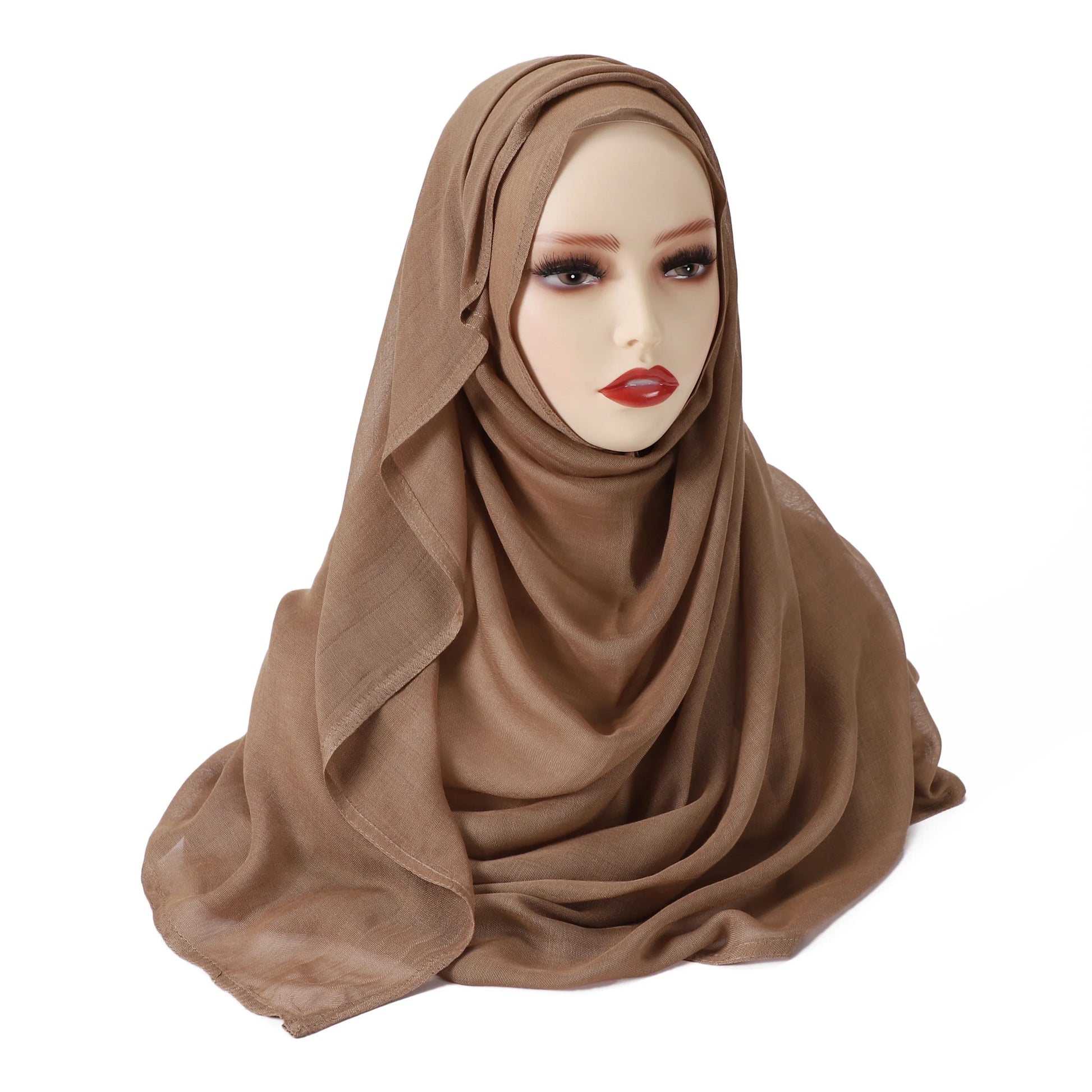 Damen Hijab Schal aus Baumwolle, Rayon & Modal – Großformat 190×85cm | Muslimisches Kopftuch, Eleganter Turban & Umschlagtuch Kaufschwan®