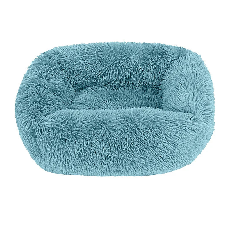 Plüsch Haustierbett Sofa – Flauschiges Kissenkorb Bett für Hunde & Katzen