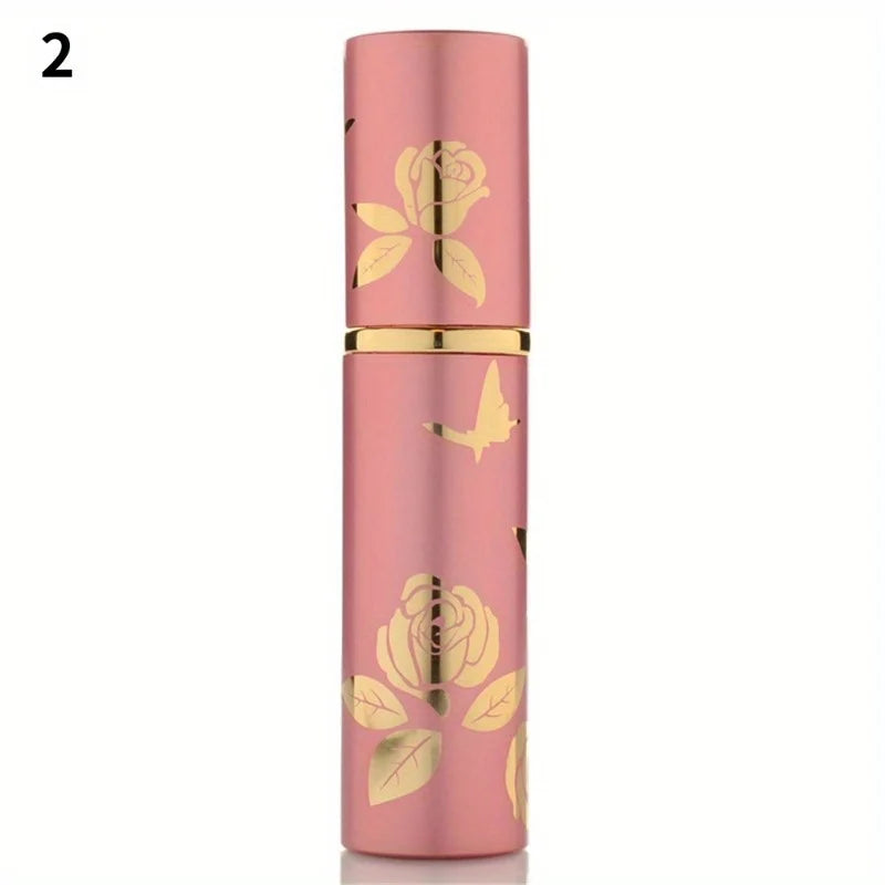 10ml Portable Mini Refillable Perfume Bottle with Scent Pump Metal Aluminum Empty Cosmetic Containers Spray Atomizer Bottle Kaufschwan® Rot