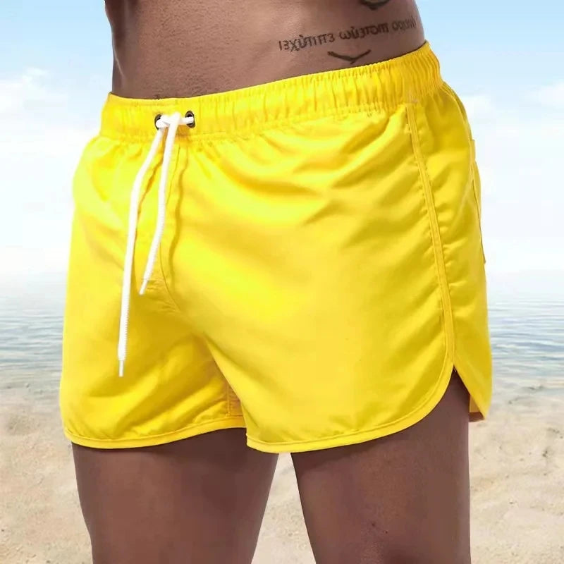 Herren Badeshorts mit Niedriger Taille – Surf Shorts & Boardshorts mit Tasche | Modische und Bequeme Badehose für Sommer & Strand