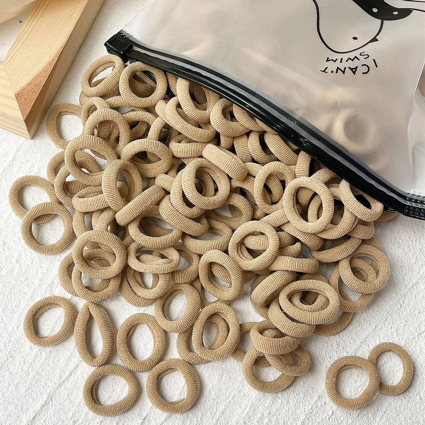20/50 Stück Elastische Haargummis für Kinder | Bunte Süße Scrunchies & Haargummis für Mädchen & Babys | Weiche Haar-Accessoires