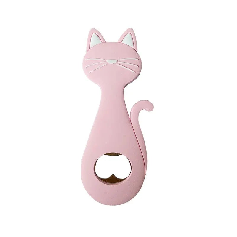 Süßer Katzen Flaschenöffner Magnet – Kühlschrank Dekoration Geschenk Kaufschwan® Rosa