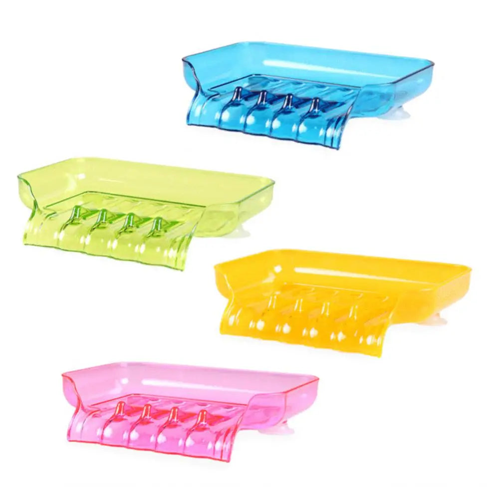 Zhang Ji Bunte Wasserfall-Seifenschale – Kunststoff-Seifenhalter mit Saugnapf für Bad & Küche Kaufschwan®