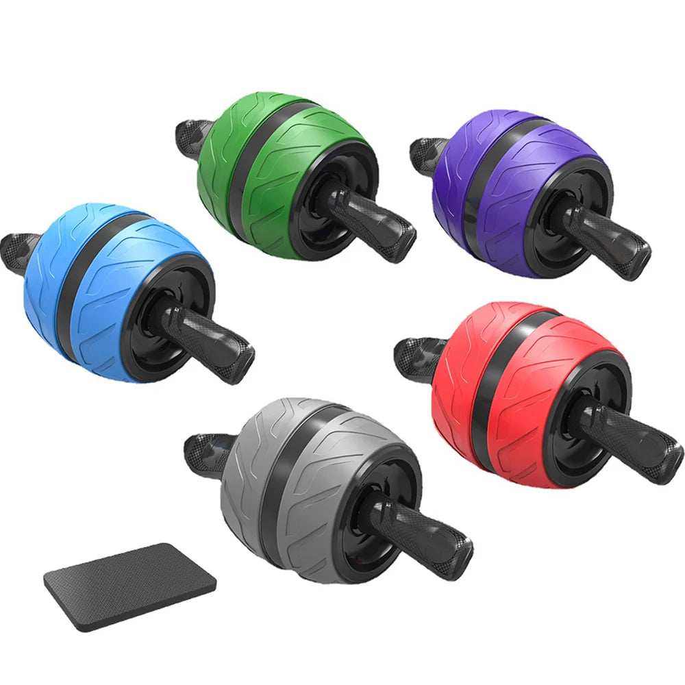 Ab-Roller mit Rückprallfunktion & Knieschutzmatte – Bauchtrainer Fitnessgerät für Zuhause & Studio Kaufschwan®