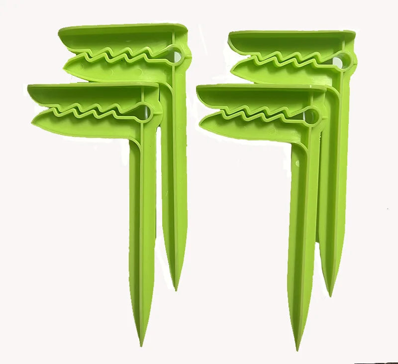 Outdoor Strandtuch- & Picknickdeckenhalter – Windfeste Kunststoff Clips | Decken- & Zeltbefestigung für Camping & Reisen Kaufschwan® Grün - 4 Stück