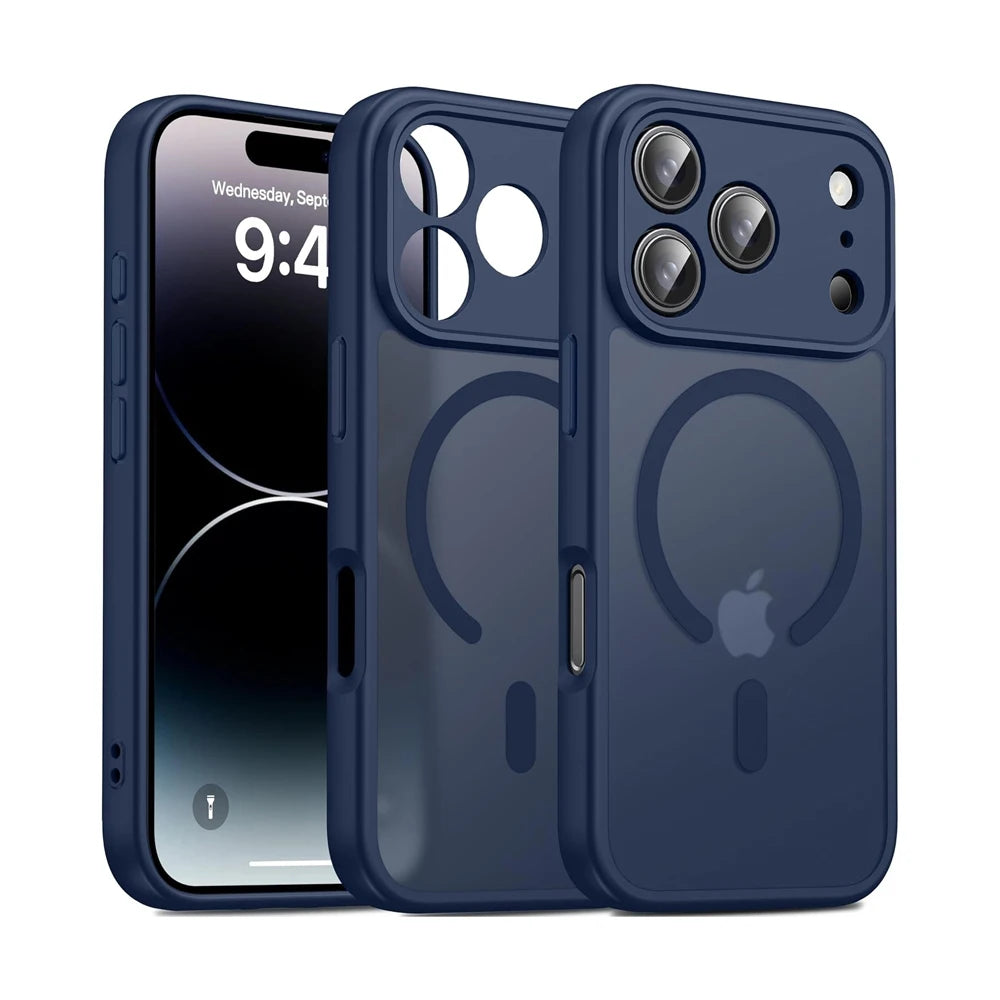 Hochwertige Fingerabdruckhemmende Matte MagSafe-Hülle für iPhone 18 Pro & iPhone 18 Pro Max – Durchscheinende Magnethülle zum Laden Kaufschwan®