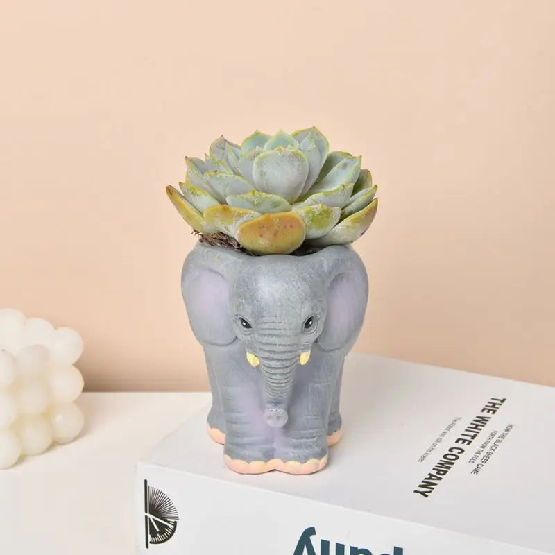 Elefanten Vase – Einzigartige & Lustige Deko Vase | Wohnzimmer Esstisch Büro Bücherregal Vase & Stiftehalter Kaufschwan®