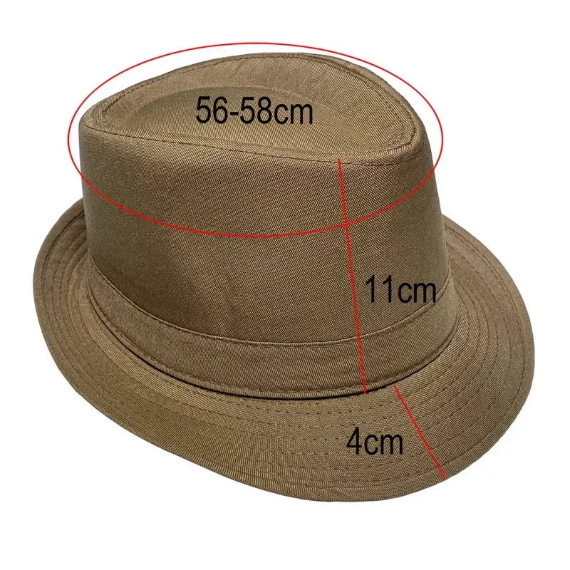 Sommer & Winter Hut - Jazzhut – Britischer Zylinderhut, Herren Fedora, Mittelalte & Ältere Warmer Jazzhut Kaufschwan®