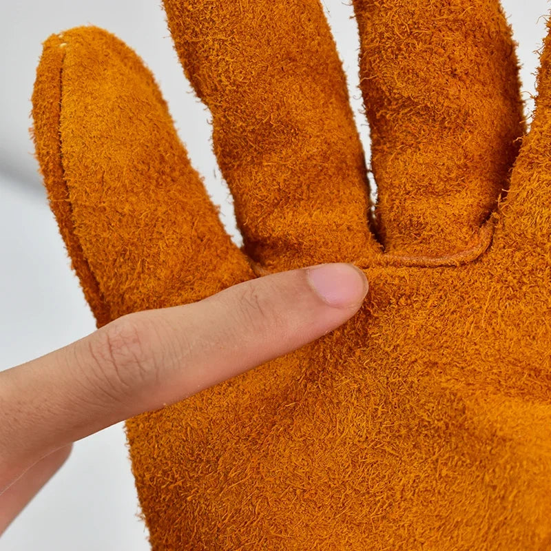 Weiche Rindsleder Arbeitshandschuhe Heavy Duty Fahrer Schweißen Sicherheit Mechanik Garten Kaufschwan®