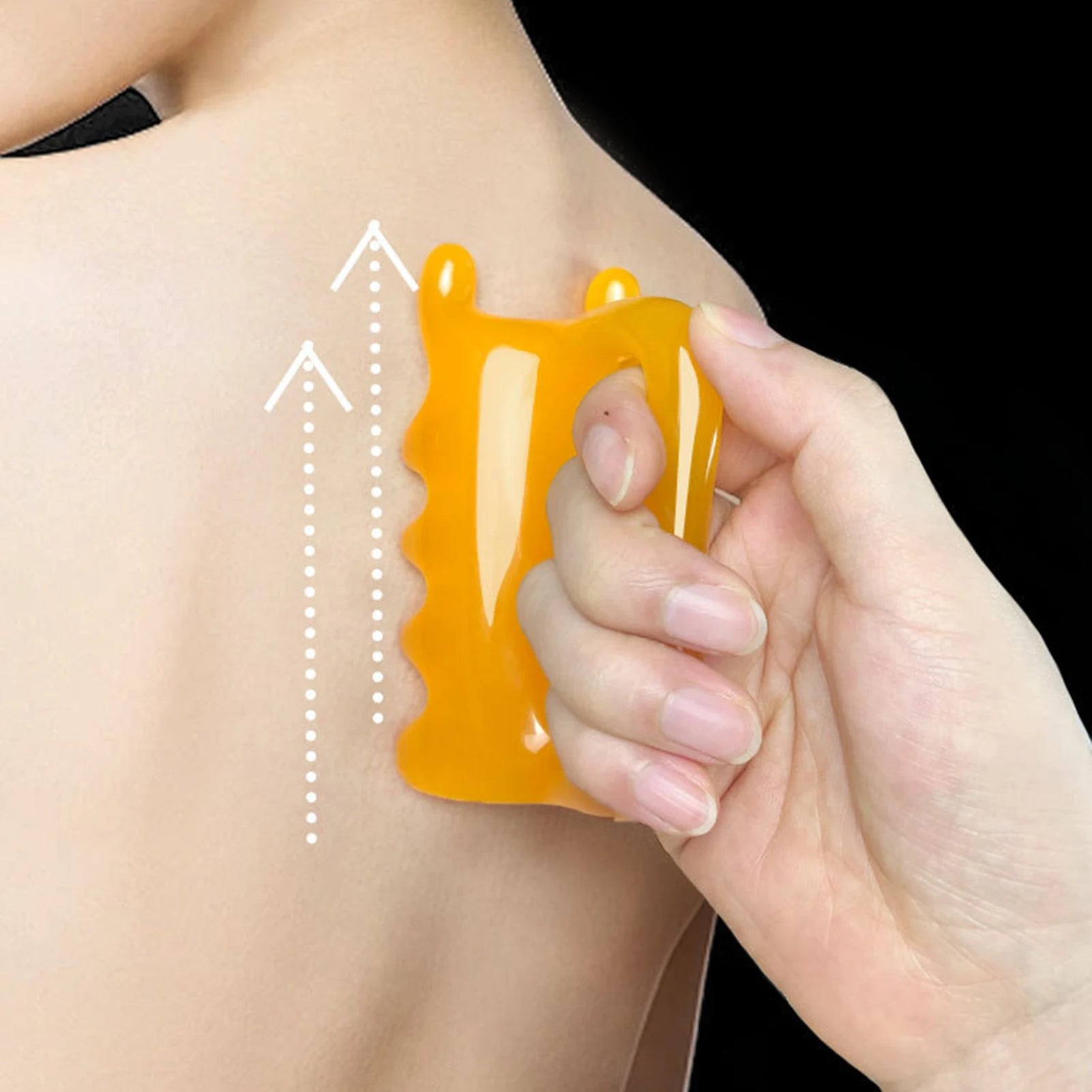 Handliches Massage-Werkzeug | Nacken-, Schulter- & Rücken-Massager aus Harz | Schleimbeutelentzündung & Stresslinderung für Büroangestellte & Sportler Kaufschwan®