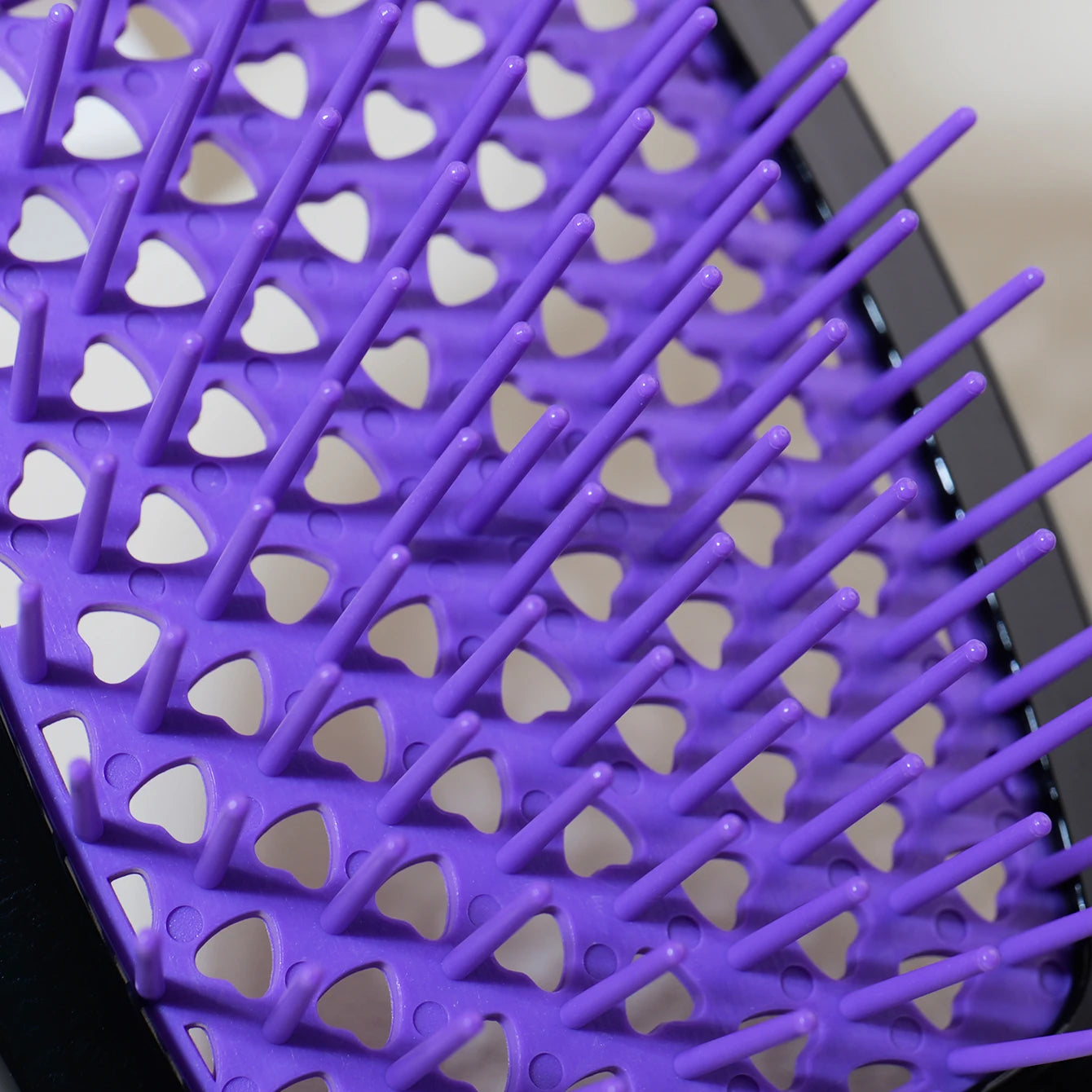 Herzförmige Multi-Color Haarbürste – 1/3 Stück | Antistatische Bürste für Nasses & Trockenes Haar, Perückenfreundlich