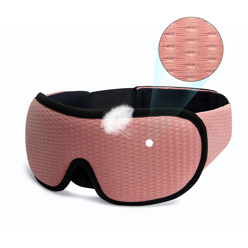 3D Sleeping Mask Block Out Light Soft Padded Sleep Mask For Eyes Slaapmasker Eye Shade Blindfold Sleeping Aid Face Mask Eyepatch Kaufschwan® Rosa